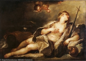 Luca Giordano - Maddalena col crocifisso