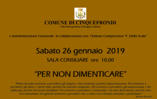 per non dimenticare cinquefrondi